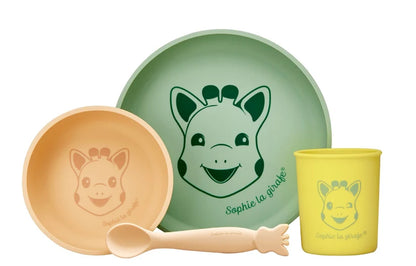 Sophie la girafe® Silicone Meal Set – Set Ushqimi prej Silikoni, 4 Pjesë
