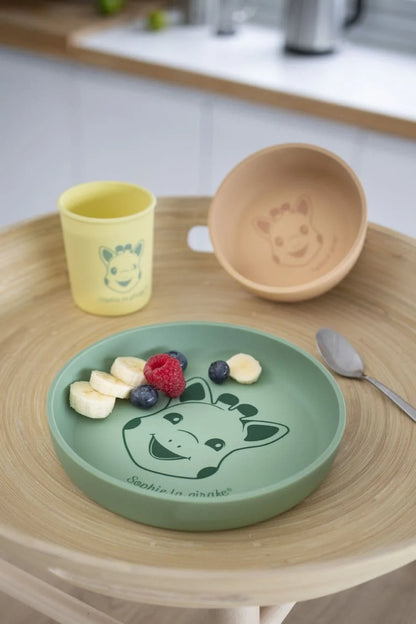 Sophie la girafe® Silicone Meal Set – Set Ushqimi prej Silikoni, 4 Pjesë