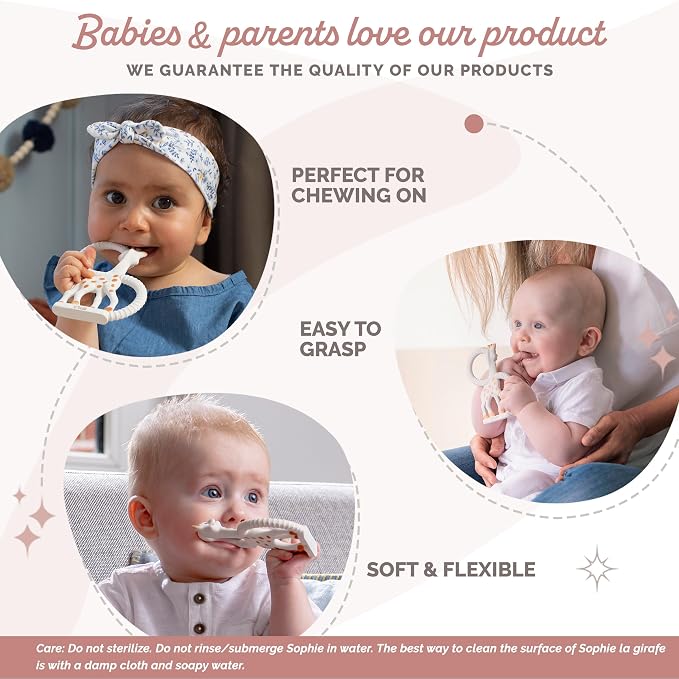 Sophie la girafe® Teething Ring – Unazë Kafshimi prej 100% Gome Natyrale