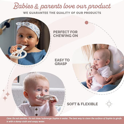 Sophie la girafe® Teething Ring – Unazë Kafshimi prej 100% Gome Natyrale