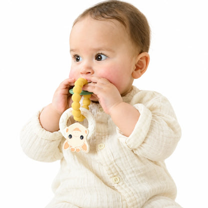 Sophie la girafe® Tropical Teething Ring – Set me 3 Unaza Kafshimi prej Gome Natyrale