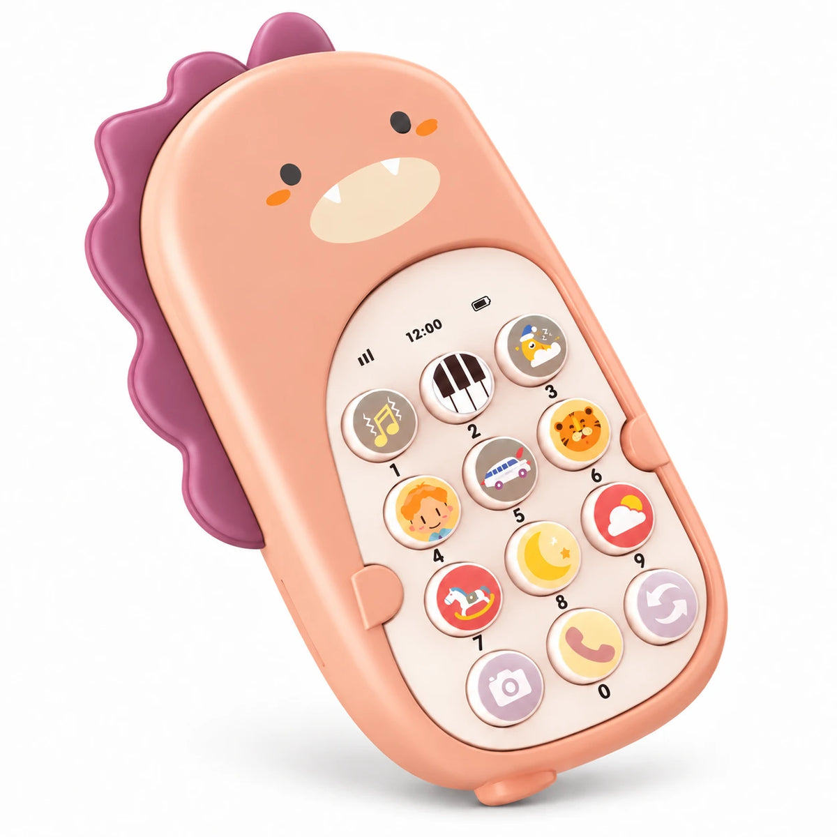 Telefon Lodër Edukativ për Fëmijë me Dinosaur që Vallëzon, Muzikë dhe Dridhje