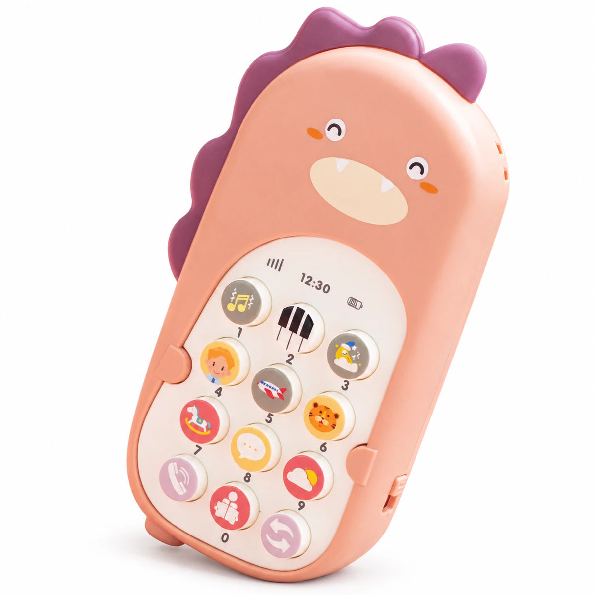 Telefon Lodër Edukativ për Fëmijë me Dinosaur që Vallëzon, Muzikë dhe Dridhje
