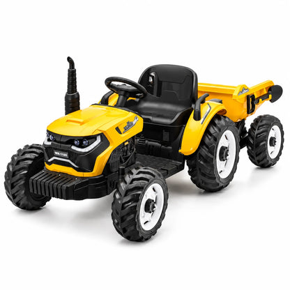 Traktor Elektrik për Fëmijë Speed Track 24V me Rimorkio, EVA dhe Telekomandë