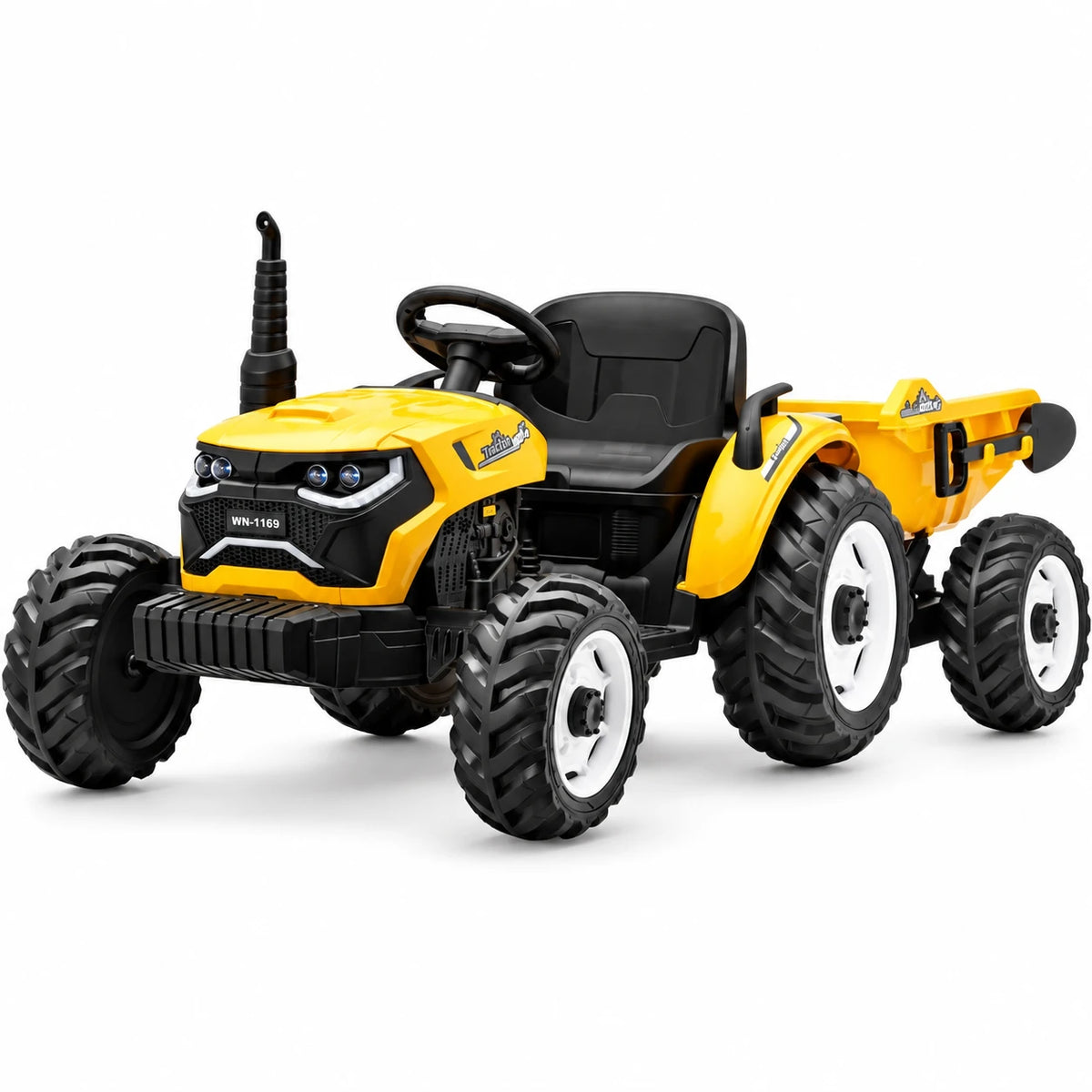 Traktor Elektrik për Fëmijë Speed Track 24V me Rimorkio, EVA dhe Telekomandë