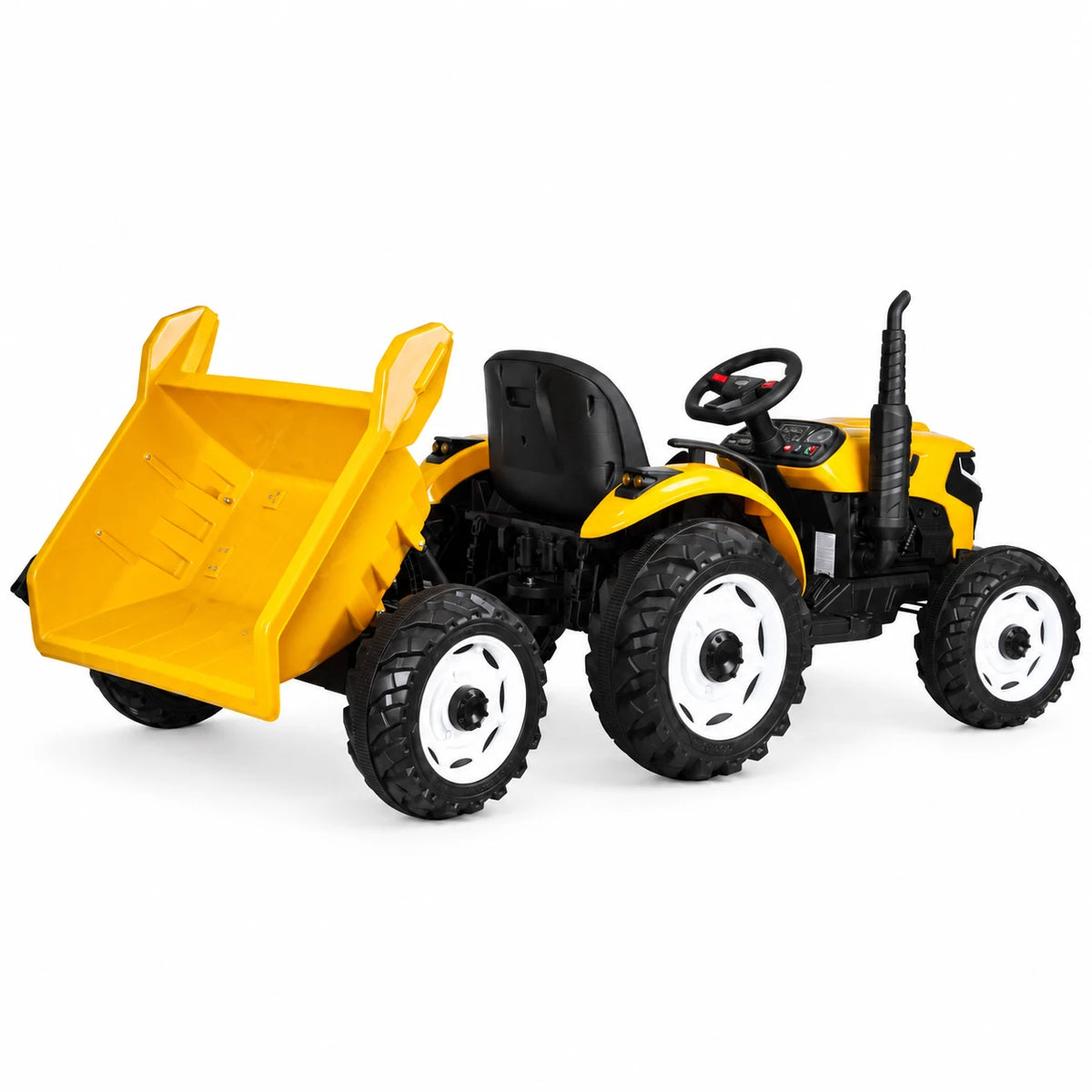 Traktor Elektrik për Fëmijë Speed Track 24V me Rimorkio, EVA dhe Telekomandë