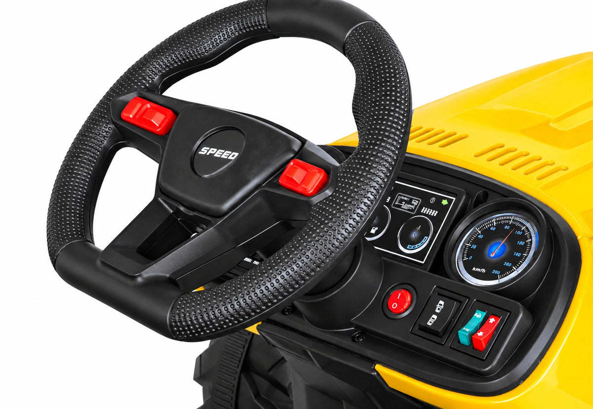 Traktor Elektrik për Fëmijë Speed Track 24V me Rimorkio, EVA dhe Telekomandë