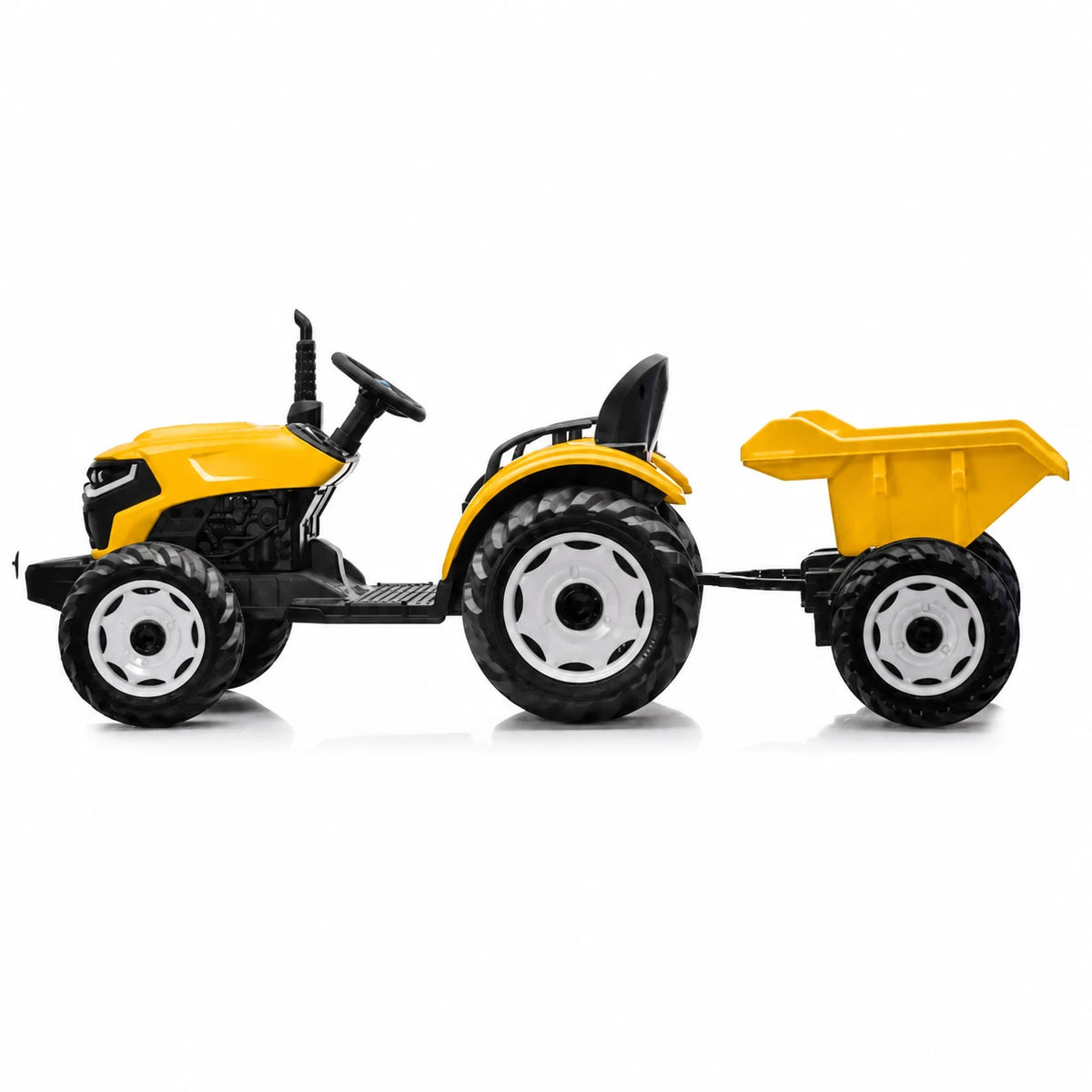 Traktor Elektrik për Fëmijë Speed Track 24V me Rimorkio, EVA dhe Telekomandë