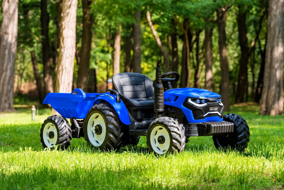 Traktor Elektrik për Fëmijë Speed Track 24V me Rimorkio, EVA dhe Telekomandë