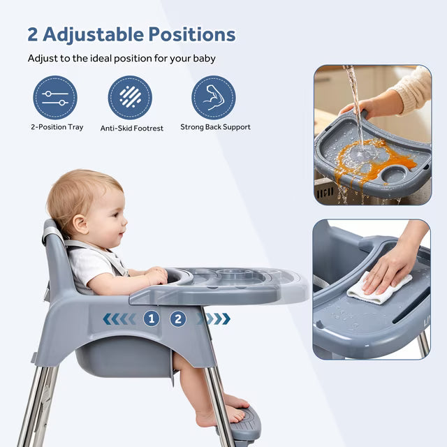 Ulëse Ushqimi për Bebe Multifunksionale 4-në-1 për Ushqyerjen e Bebes