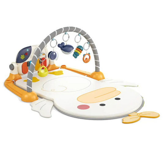 Vendlojë 3-në-1 për Bebe me Piano Muzikore dhe 5 Lodra të Varura – Baby Play Gym