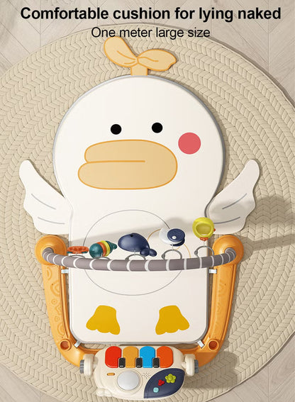 Vendlojë 3-në-1 për Bebe me Piano Muzikore dhe 5 Lodra të Varura – Baby Play Gym