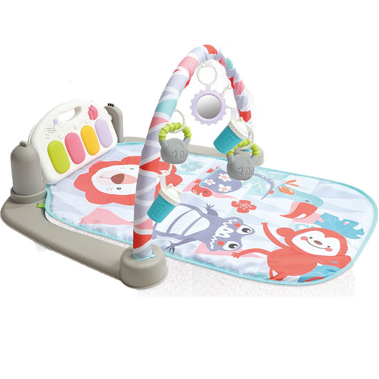 Vendlojë Muzikore për Bebe me Bluetooth, Piano dhe Lodra të Varura – Baby Play Gym