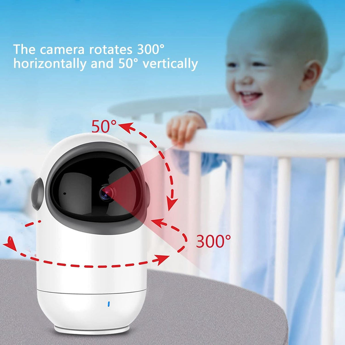 Video Monitor për Bebe 4.3″ – Kamerë Rrotulluese, VOX dhe Night Vision