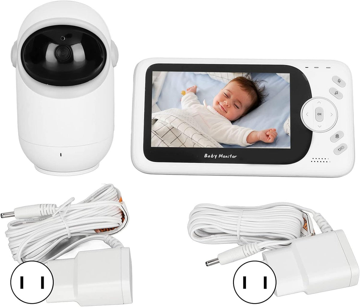 Video Monitor për Bebe 4.3″ – Kamerë Rrotulluese, VOX dhe Night Vision
