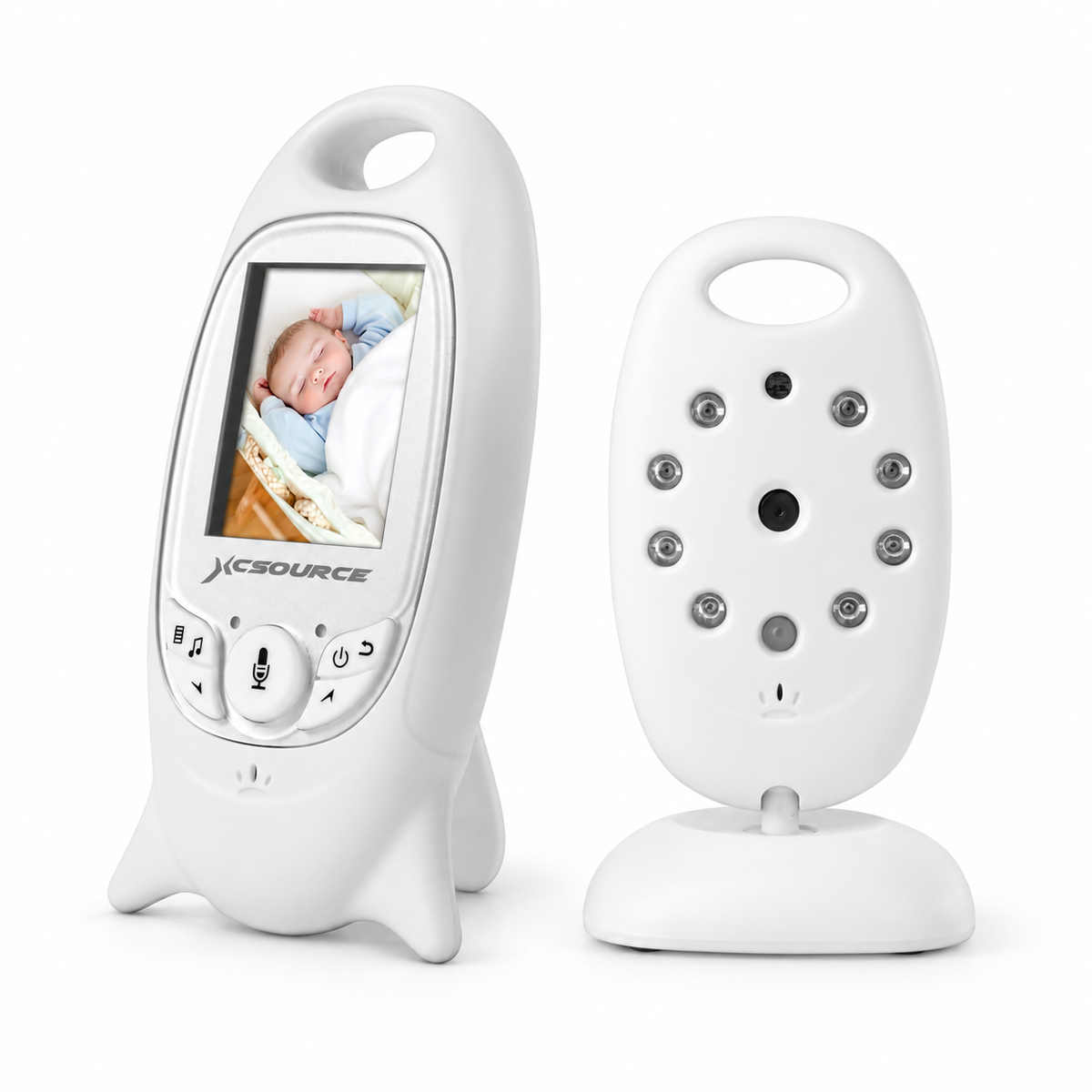 XCSOURCE Baby Monitor 2.4GHz Digjital me Kamerë – Ekran LCD, Shikim Nate dhe Komunikim Dykahësh