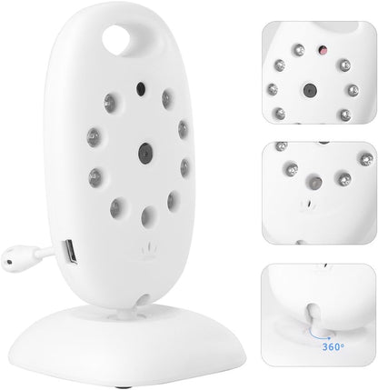 XCSOURCE Baby Monitor 2.4GHz Digjital me Kamerë – Ekran LCD, Shikim Nate dhe Komunikim Dykahësh